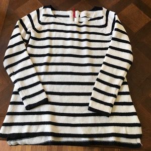 Zara black and white striped sweater Sz S